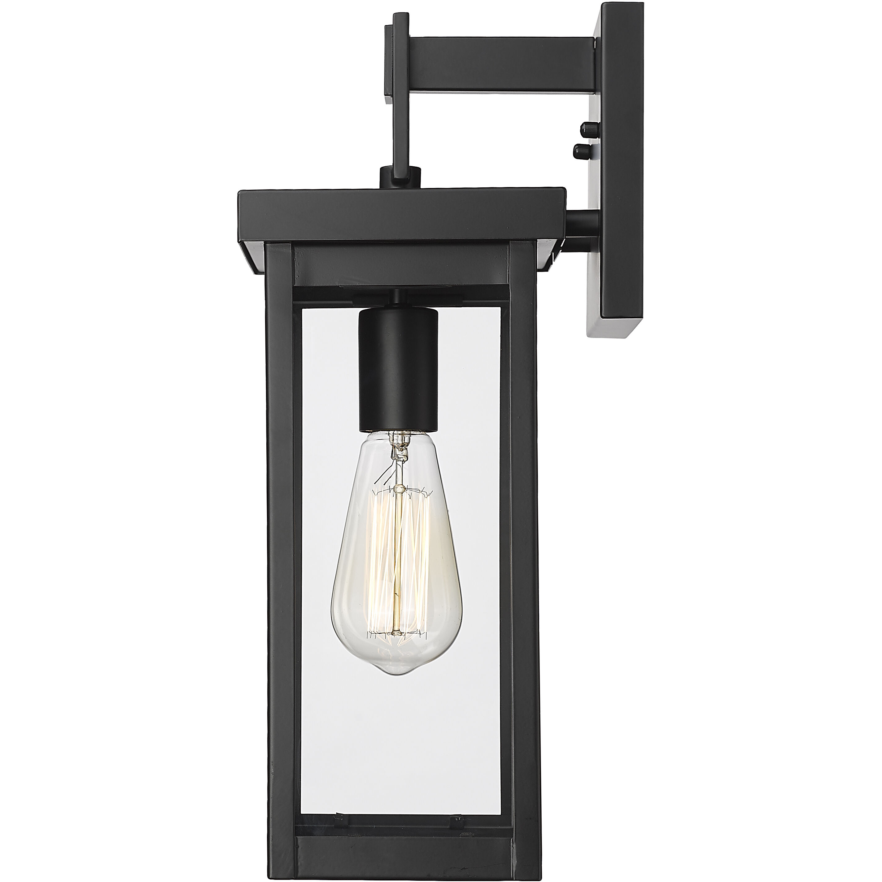 Barkeley 1 Light 16 inch Powder Coated Black Outdoor Wall Sconce